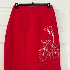 Skirt. Custom made. Oriental. Small. 27 in